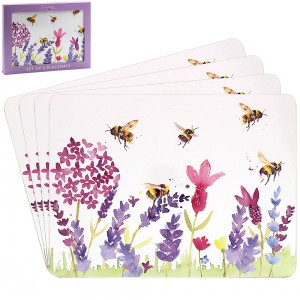 Lavender & Bees Placemats Set Of 4
